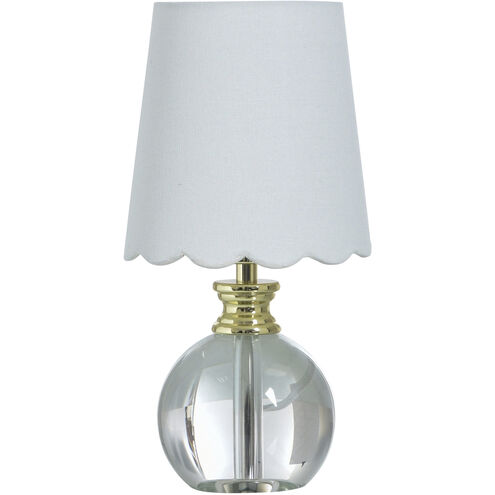Beatrice 14 inch 40 watt Clear and Polished Gold Table Lamp Portable Light