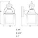 Bedford Textured Black Outdoor Motion Sensor