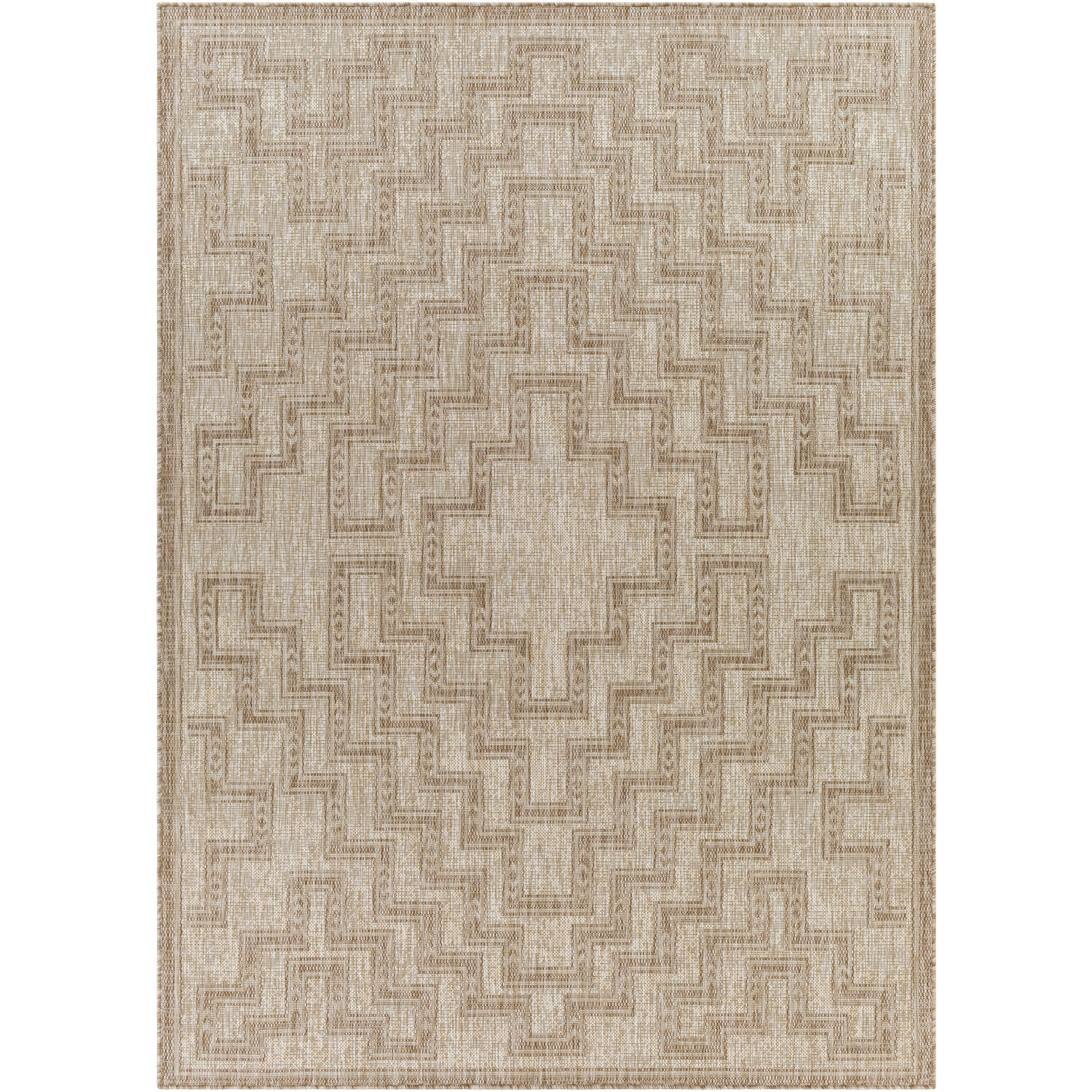 Tuareg 120 X 94 inch Taupe Outdoor Rug, Rectangle