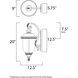 Carriage House DC 2 Light 20 inch Oriental Bronze Outdoor Wall Mount