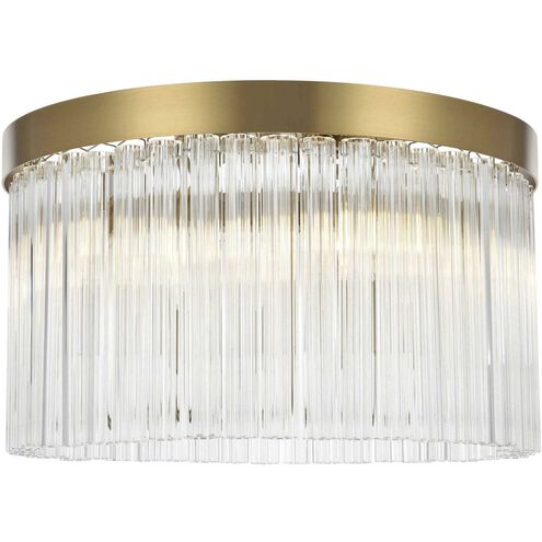 Harlow 4 Light 16 inch Satin Gold Flush Mount Ceiling Light