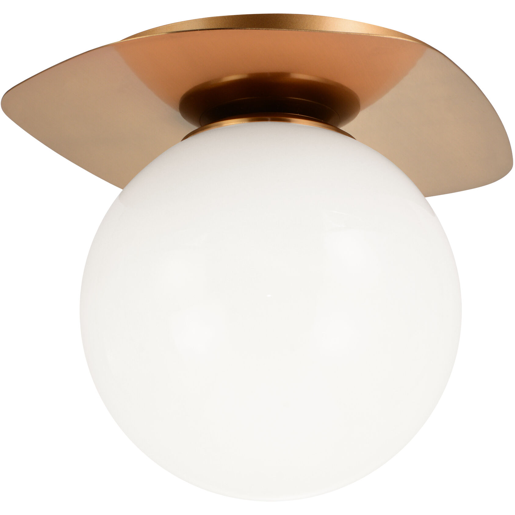 Razz 1 Light 7.5 inch Aged Gold Brass Flush Mount Ceiling Light