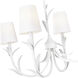 Aslin 6 Light 44 inch Textured White Linear Chandelier Ceiling Light