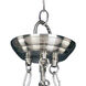 Essentials - 584x 3 Light 15 inch Satin Nickel Invert Bowl Pendant Ceiling Light