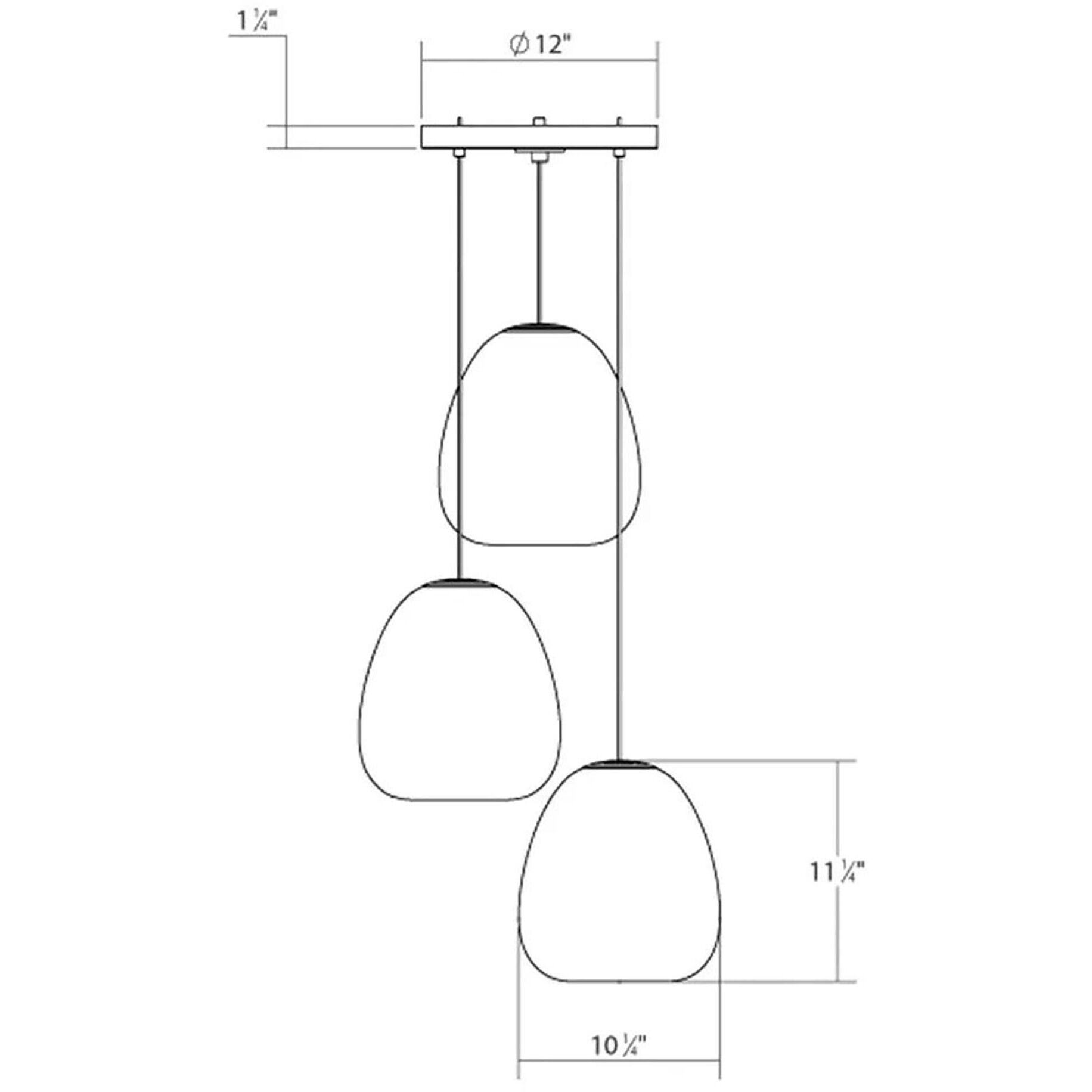 Mela LED 20 inch Satin Black Pendant Ceiling Light