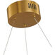 Canada LED 16 inch Gold Chandelier Ceiling Light