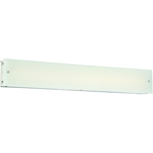 Button LED 35 inch Brushed Nickel Bath Light Wall Light