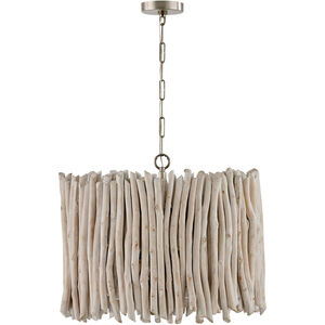 Cara 4 Light 25 inch Brushed Pewter Pendant Ceiling Light