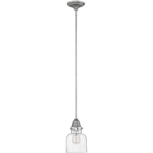 Academy 1 Light 6.5 inch English Nickel with Polished Nickel Indoor Pendant Ceiling Light