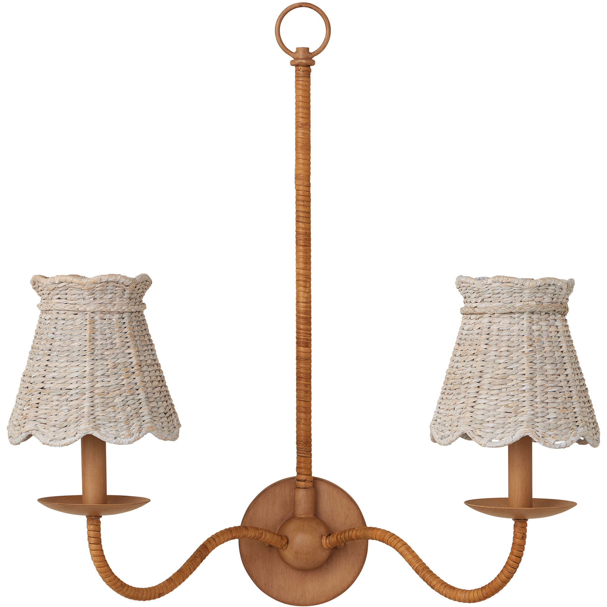 Annabelle Whitewash 6 inch Tapered Chandelier Shade, Suzanne Duin Collection