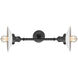 Franklin Restoration Halophane 2 Light 18 inch Oil Rubbed Bronze Bath Vanity Light Wall Light in Matte White Halophane Glass, Franklin Restoration