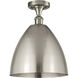 Edison Metal Bristol 1 Light 12.00 inch Semi-Flush Mount