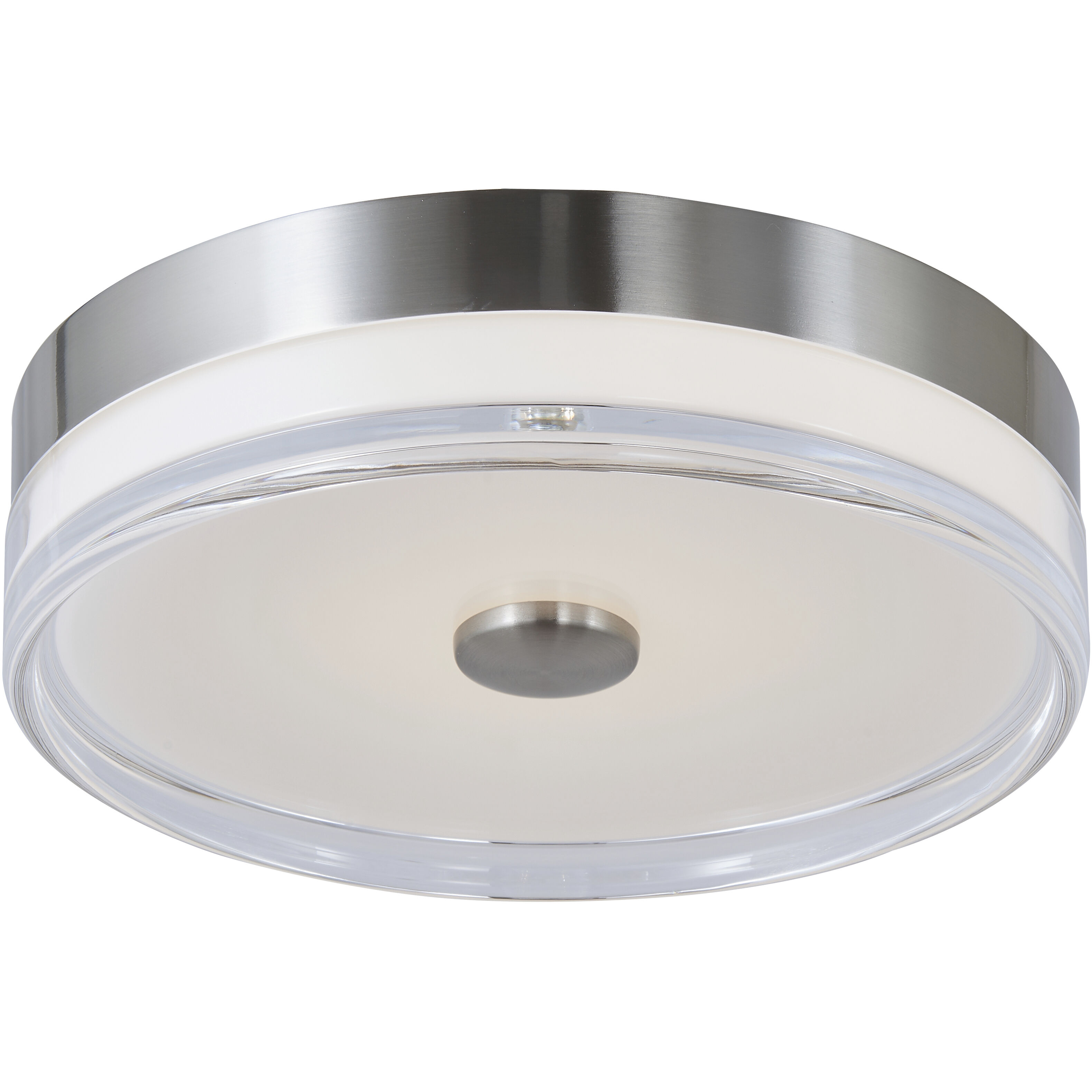 Iris LED 11.5 inch Brushed Nickel Flush Mount Ceiling Light