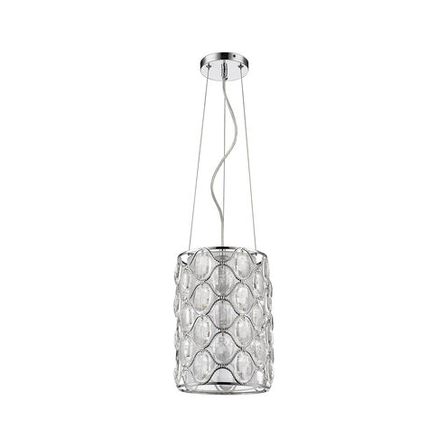 Isabella 1 Light 9 inch Polished Nickel Pendant Ceiling Light