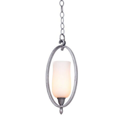 Kalco Lighting Mateo 1 Light Mini Pendant in Flecked Iron 7236FI