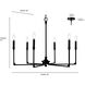 Azara 6 Light 32 inch Vintage Brass Chandelier Ceiling Light