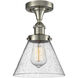 Cone 1 Light 7.75 inch Semi-Flush Mount