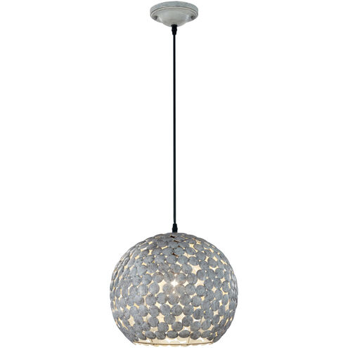 Frieda 1 Light 13 inch Antique Grey Pendant Ceiling Light