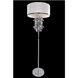 Vermeer 60 inch 60.00 watt Chrome Floor Lamp Portable Light in Firenze Clear