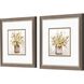 Florals Collection Brushed Pewter With Silver Lip Framed Art