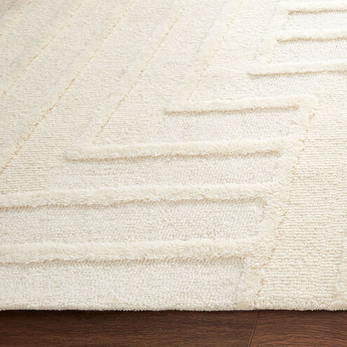 Mitra 36 X 24 inch White/Ivory Rug in 2 x 3