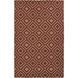 Lake Shore 36 X 24 inch Garnet Rug