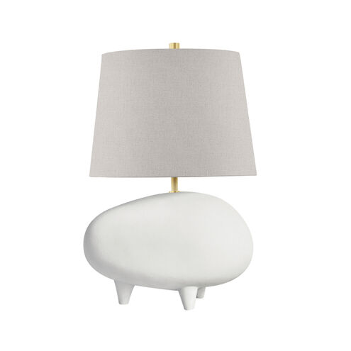 Tiptoe 18.5 inch 60.00 watt Aged Brass / Matte White Table Lamp Portable Light