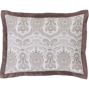 Griffin 26 X 20 inch Ivory, Taupe, White, Light Gray Standard Sham