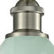 Plymouth Dome 1 Light 7.5 inch Satin Nickel Semi-Flush Mount Ceiling Light