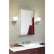 Spencer 3 Light 21.5 inch Chrome with Opal Vanity Light Wall Light