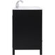 Irene 60 X 22 X 34 inch Black Vanity Sink Set