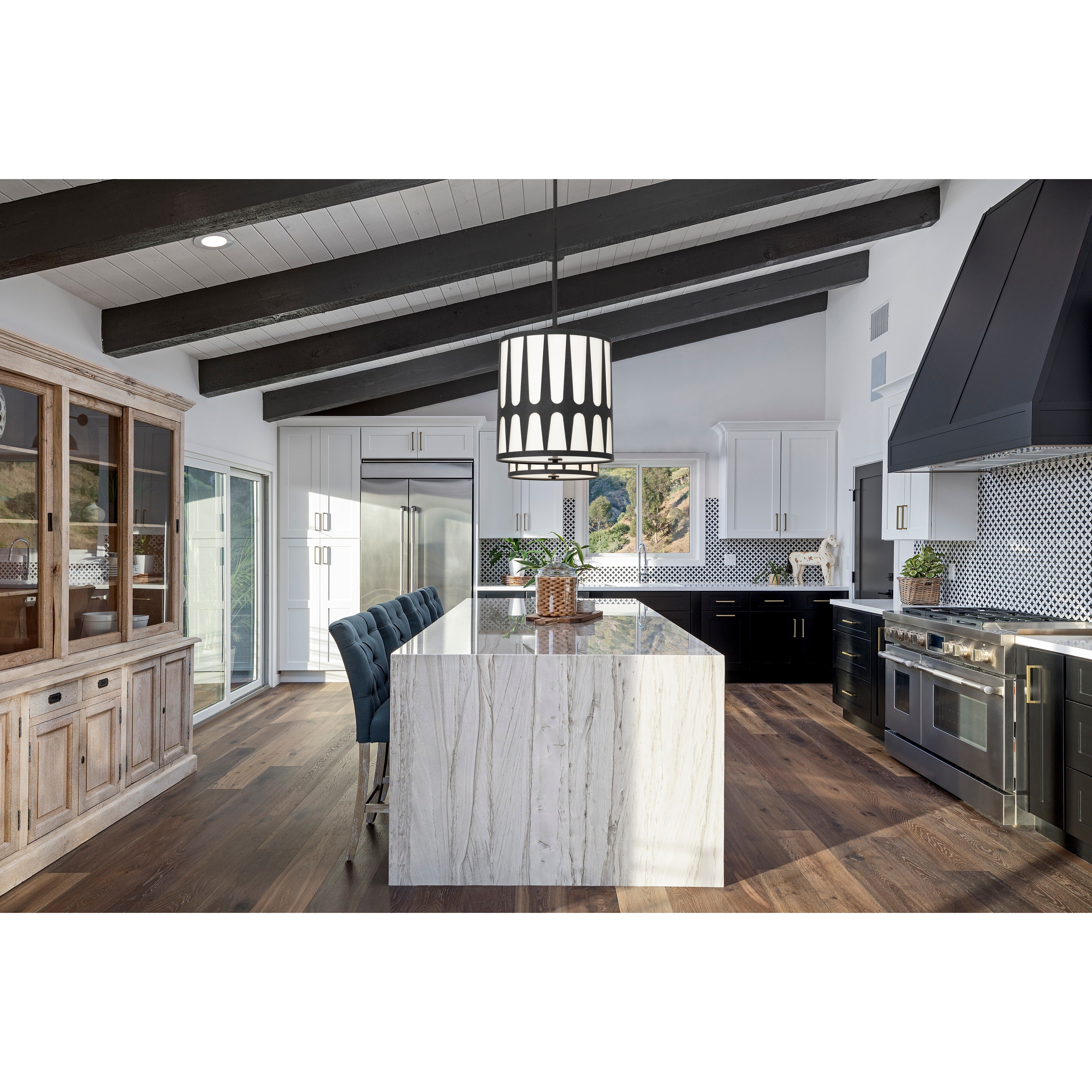Royston Pendant Ceiling Light in Black