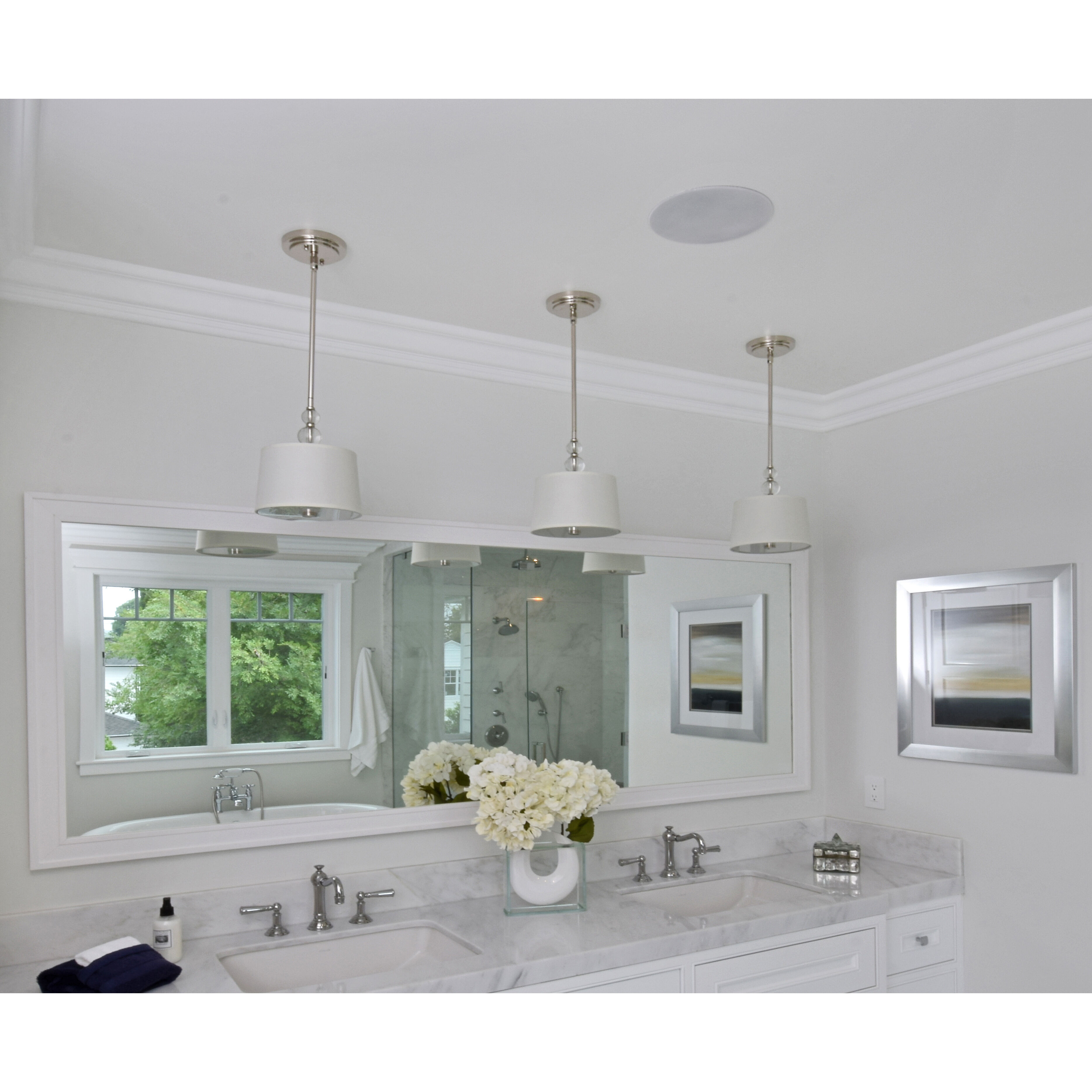 Rondo 1 Light 9 inch Polished Nickel Mini Pendant Ceiling Light