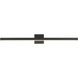 Vega LED 37 inch Black Vanity Light Wall Light in 3000K