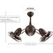 Atlas Acqua 37 inch Textured Bronze Ceiling Fan, Atlas