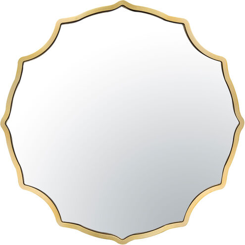 Not Baroque - en 30 X 30 inch Gold Wall Mirror, Tamara Day Collaboration