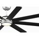 Stellar Custom Silver Fan Motor, Blades Sold Separately