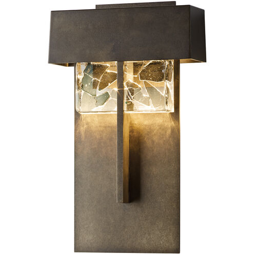 Shard LED 14.1 inch Coastal Dark Smoke Outdoor Sconce, Large