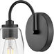 Vera LED 8 inch Black Bath Light Wall Light