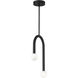 Colette LED 12 inch Black Pendant Ceiling Light