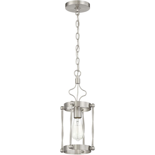 Jolenne 1 Light 7 inch Brushed Polished Nickel Mini Pendant Ceiling Light