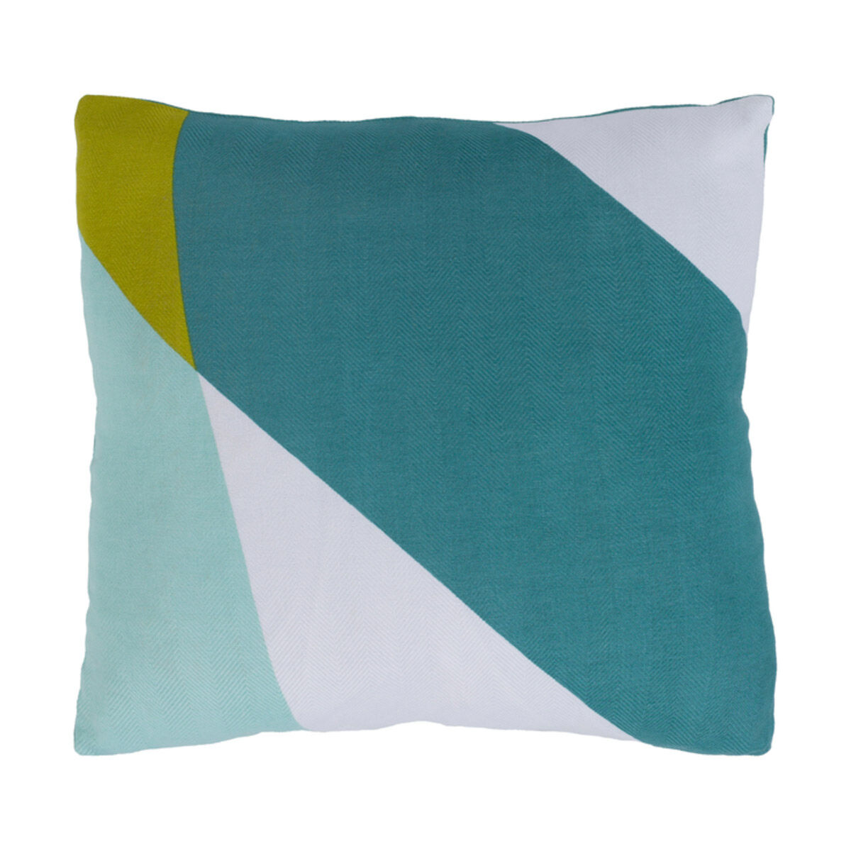 Teori 18 X 18 inch Mint/Aqua/White/Bright Yellow Pillow Kit