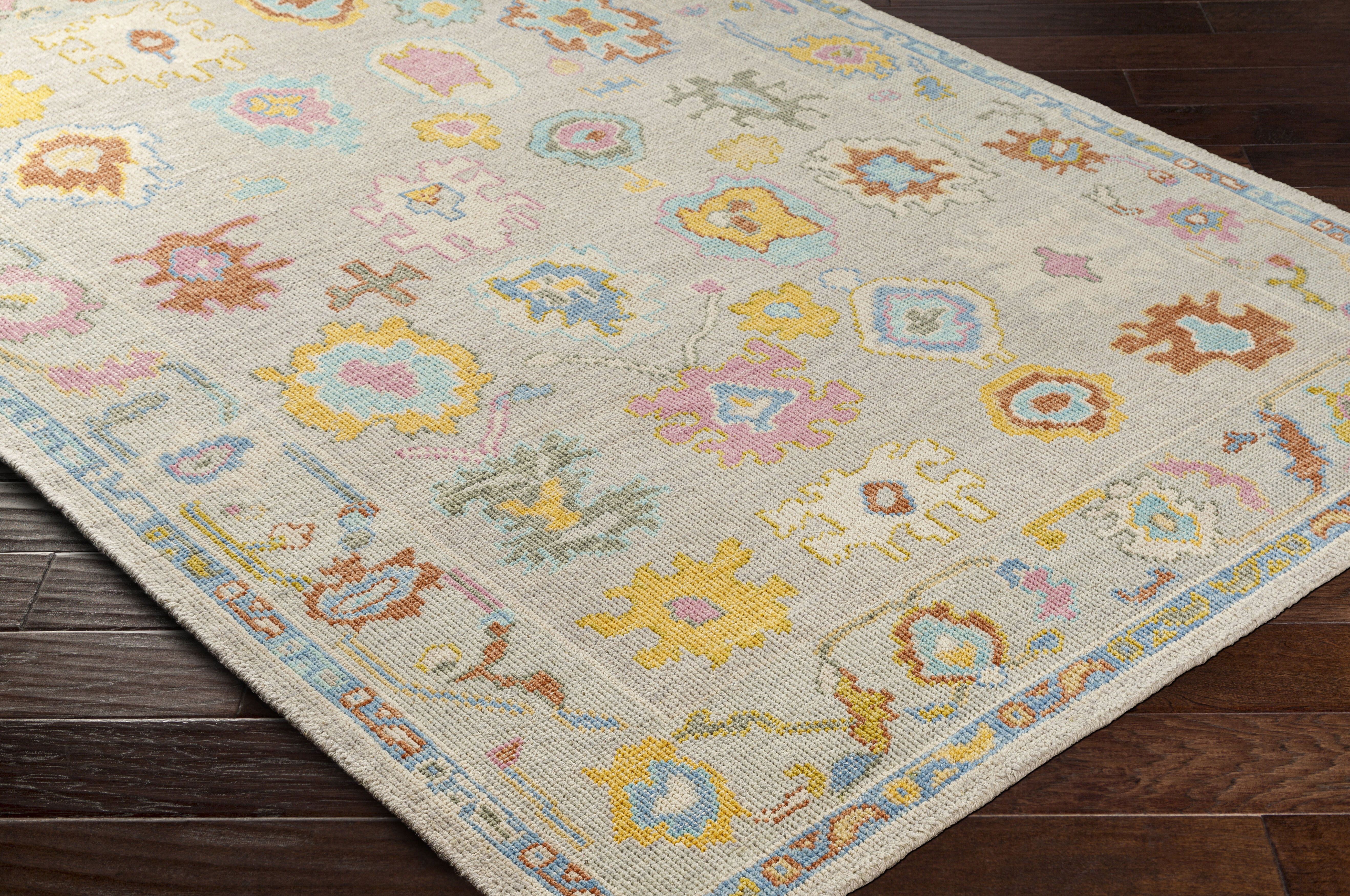 Kars 168 X 120 inch Yellow Rug, Rectangle