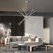 Soho 12 Light 36 inch Brushed Nickel Chandelier Ceiling Light