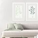 Florals Collection Block Profile Matted White Framed Art