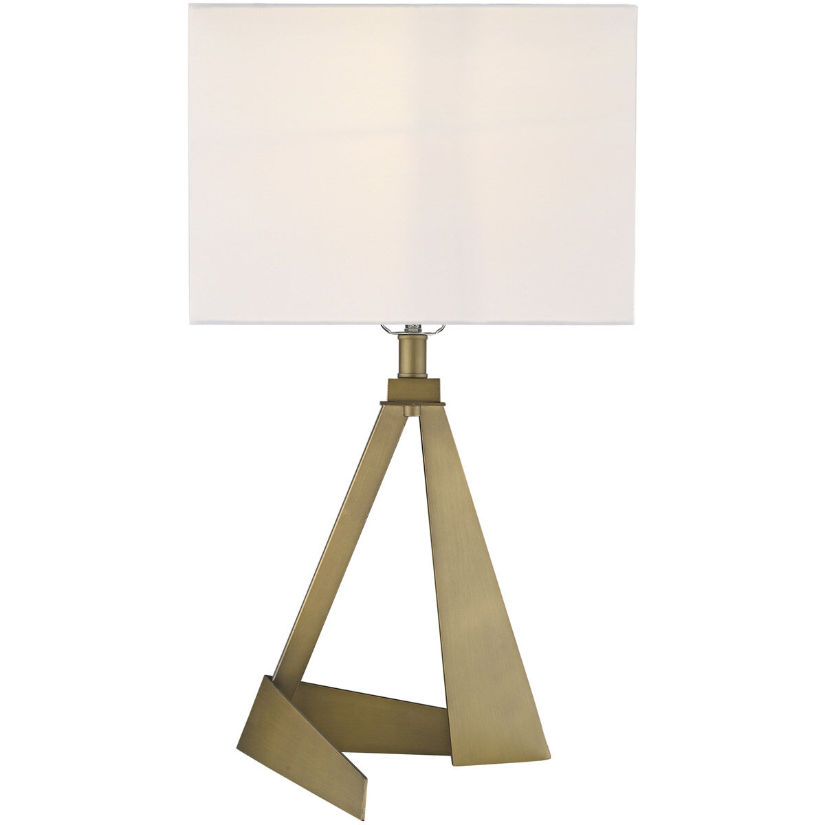 Stratos 25 inch 100.00 watt Aged Brass Table Lamp Portable Light