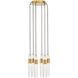 Sean Lavin Lassell 6 Light 10.3 inch Natural Brass Chandelier Ceiling Light