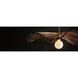 Waverly 1 Light 35 inch Natural Pendant Ceiling Light