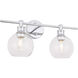 Collier 2 Light 19 inch Chrome Wall sconce Wall Light