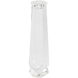 Faceted 13.5 X 3.75 inch Candleholder, Tall